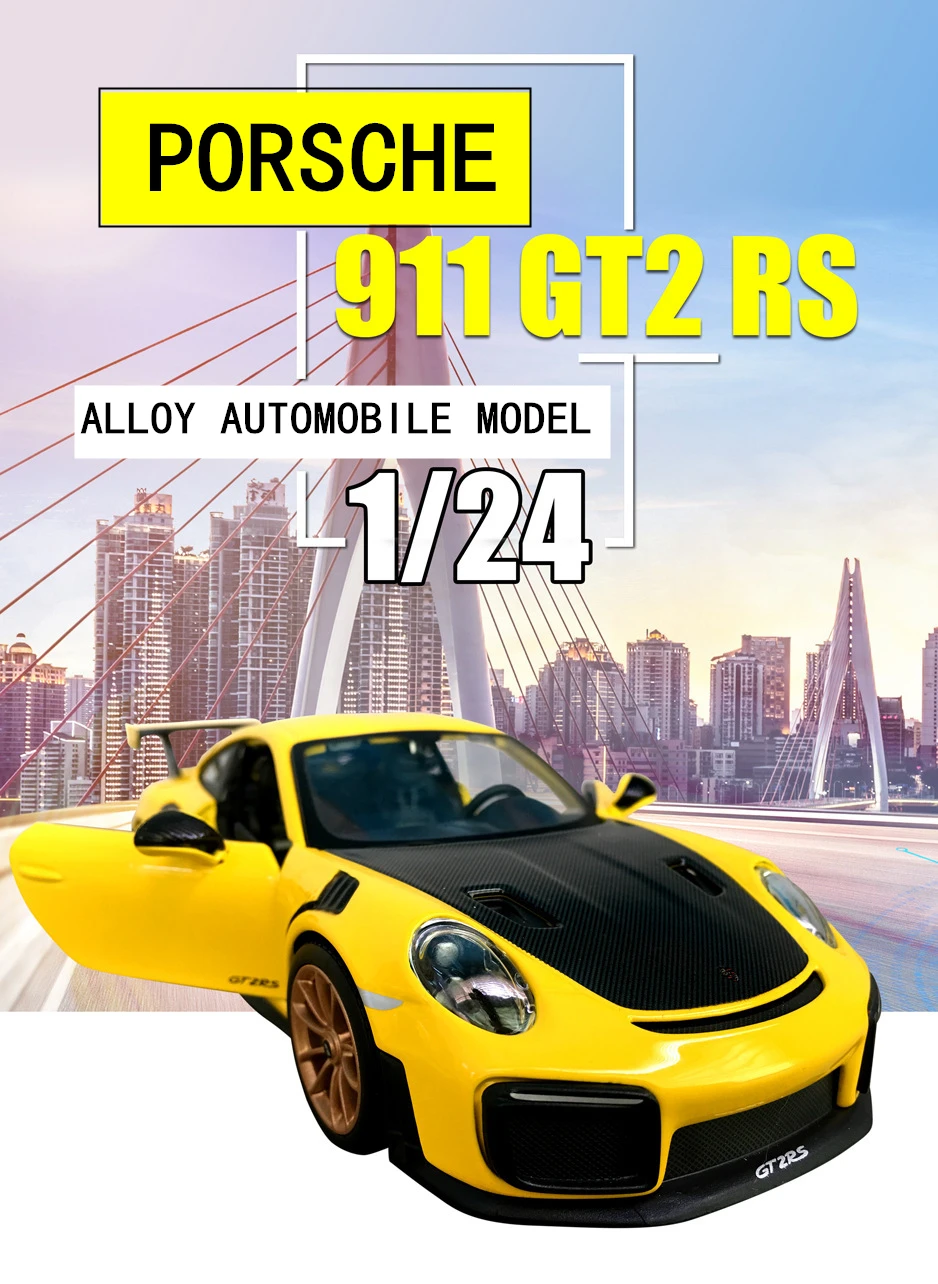 Bburago 1:24 Porsche 718 BOXSTER имитация сплава Модель автомобиля ремесла украшение Коллекция игрушек инструменты подарок