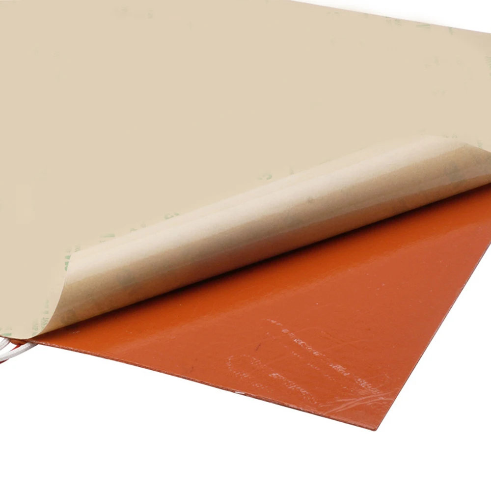 3d printer parts silicone rubber hotbed pad with adhesive tape heater heating bed 300x300mm 220v 600w750w free global shipping