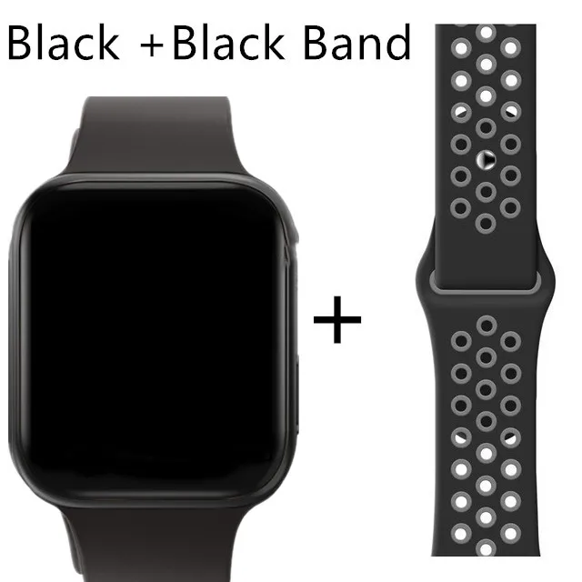 Черный Часы SmartWatch IWO 11, gps, Bluetooth, умные часы, 1:1, умные часы, 44 мм, пульсометр, кровяное давление IWO 8, 10, обновление для Apple, iOS, Android - Цвет: Черный