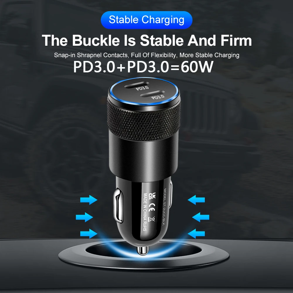 Зарядное устройство USB Type-C с поддержкой быстрой зарядки 60 Вт | Мобильные телефоны