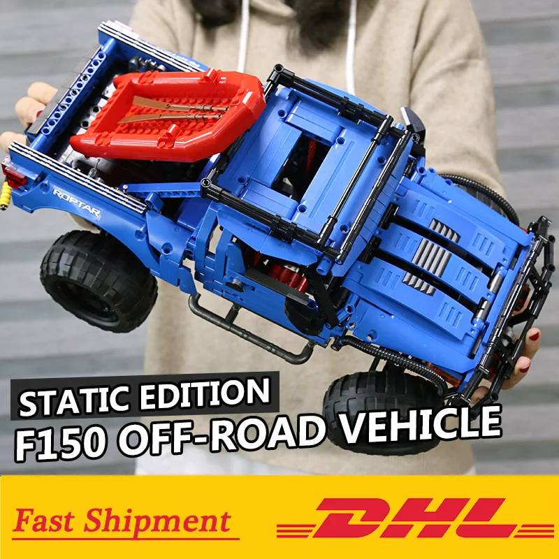 MOC Forded Mustanged F 150 Raptor Pickup совместимый создатель Technic Speed Champions Car Trucks Toy|Блочные