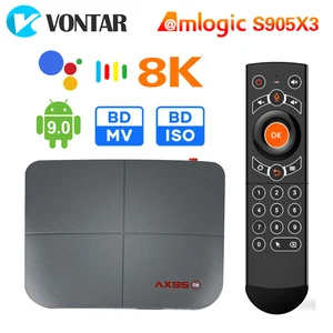ТВ-приставка VONTAR AX95, 4 + 128 ГБ, Android 9,0, Amlogic S905X3, 4K, 8K Support Dolby BD MV BD Dual Wifi Youtube Media player TVBOX