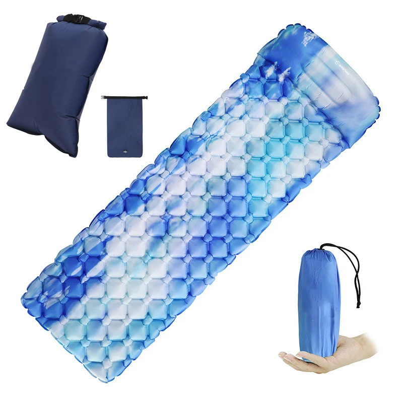 barato Ao Ar Livre Colchão Com Travesseiro De Enchimento Rápido Carro Portátil Almofada Dormir Piquenique Colchão De Ar Compacto Para Acampamento Mochila