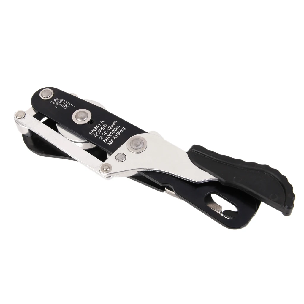

Rock Climbing Stop Descender Rappelling Equipment For 8mm-12mm Rope