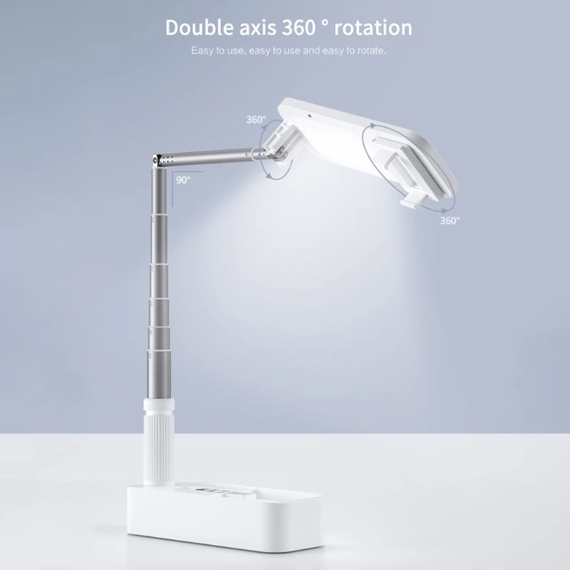 

Portable Multifunction Phone Holder Stand For Makeup Youtube Live Wireless Dimmable Phone Holder For Fill In Lamp Wholesalse