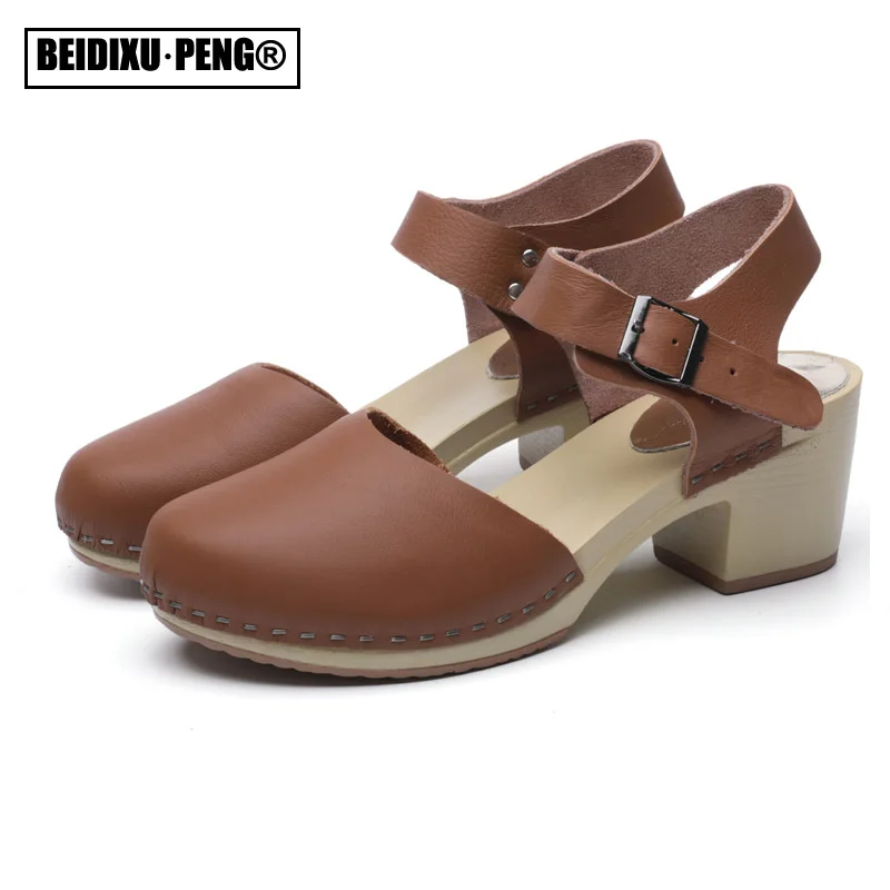 Женские туфли лодочки на танкетке Туфли Мэри Джейн из натуральной кожи с круглым