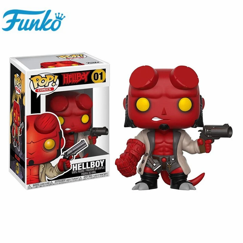 Y-Hellboy Funko DC The Batman, который смеется, Hellboy The Call of Cthulhu, фигурка, игрушки, коллекция, виниловая модель, рождественский подарок для детей на день рождения - Цвет: Y-Hellboy