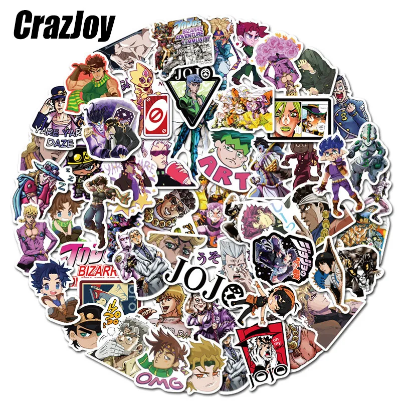 Стикер японское аниме Невероятные приключения Джоджо ПВХ водонепроницаемая