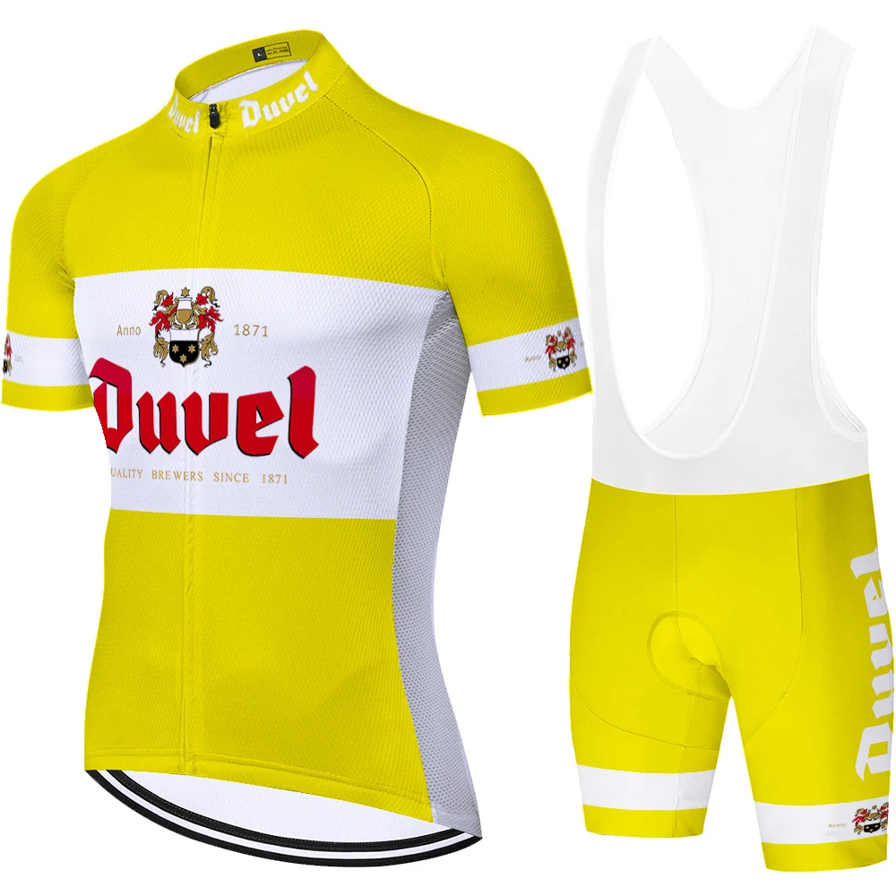 DUVEL 2019 профессиональная команда мужчин Велоспорт Джерси комплект roupa ciclismo гель