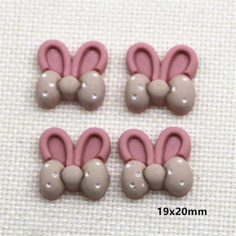 10 шт. полимерный симпатичный медведь/кролик/лук/клубника молоко чай цвет плоская