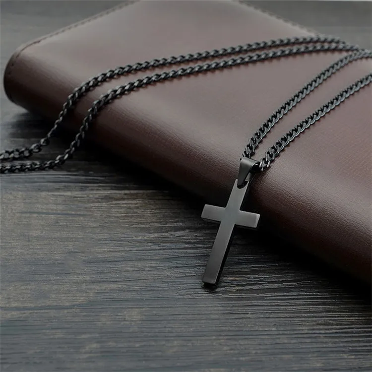 

2021 Simple for Women Stainless Steel Cross Necklaces Classic God Cross Necklace Pendants Clavicle Gifts Wholesale