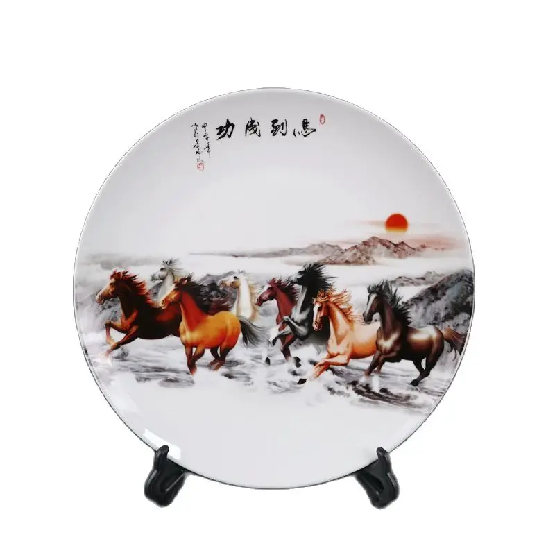 

Керамическая плитка Jingdezhen в виде Розы, коллекционные украшения для дома и гостиной