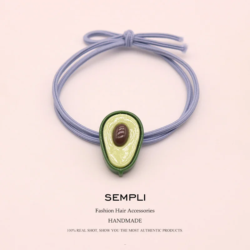 2 шт. 5 цветов высокая эластичность нейлон фрукты эластичные резинки для волос