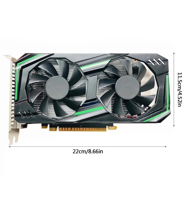 

Computer Graphic Card GeForce GTX 1050Ti 1GB GDDR5 128-Bit PCIE 2.0 HDMI-Compatible DVI-D Interface W/ Twin Cooling Fan