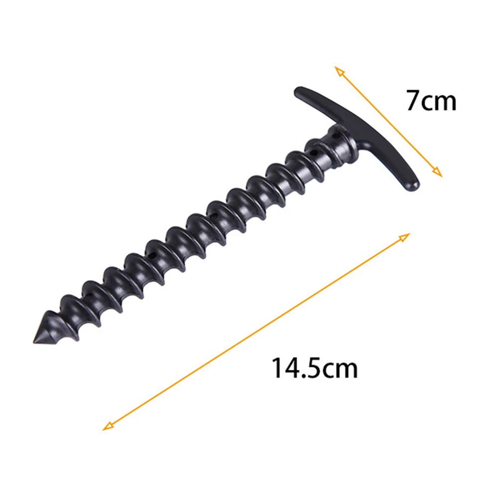 

10pcs Outdoor Camping Peg Ground Nails Screw Stakes Hiking Tent Stakes Pins Outdoor Accessories