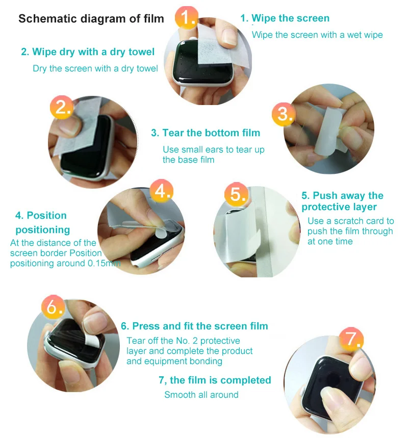 

5pcs TPU Soft Hydrogel Protective Film For Honor Band 6 Screen Protector for Huawei Band 6 Strap ,not Tempered Glass