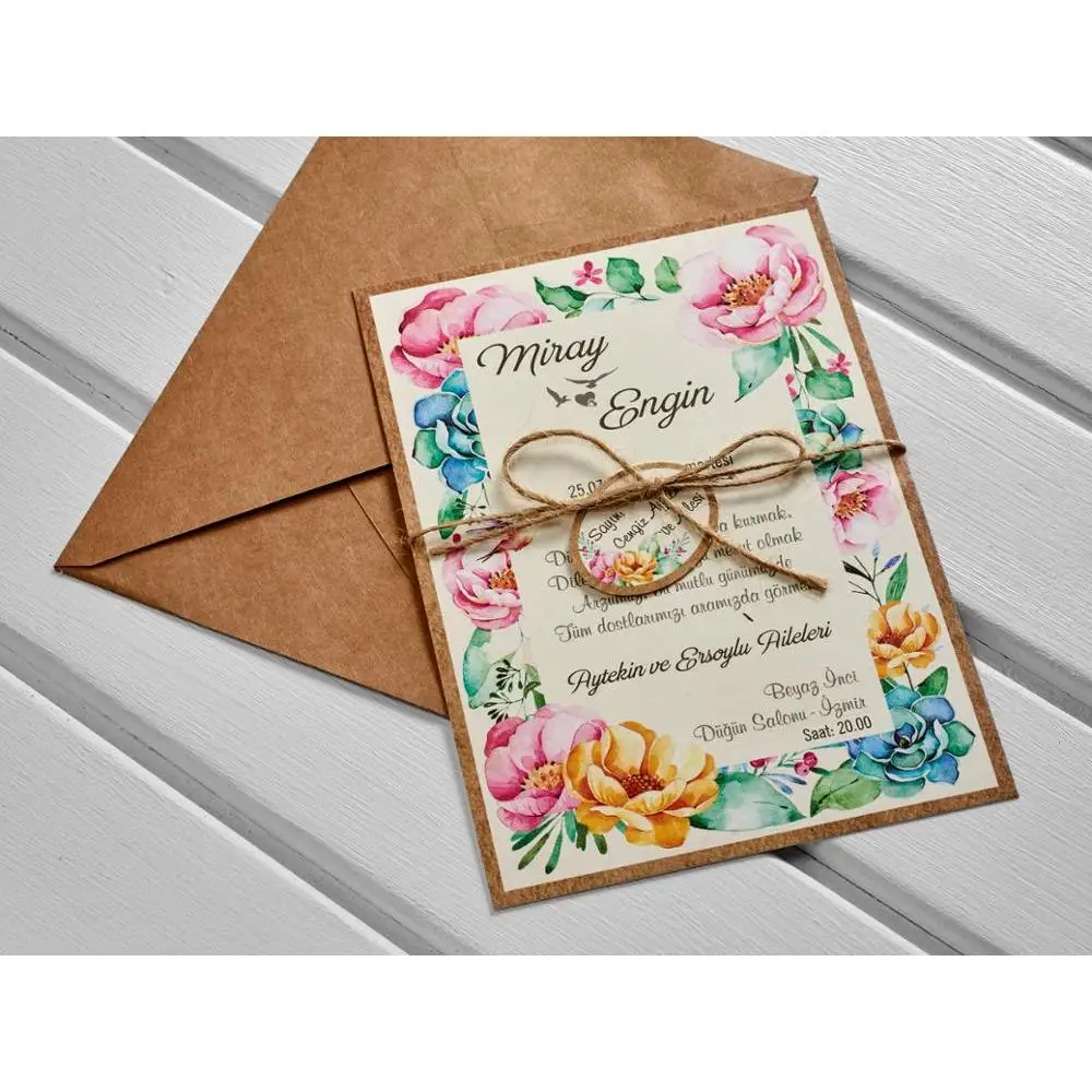 Роскошные свадебные пригласительные открытки с лазерной огранкой элегантный