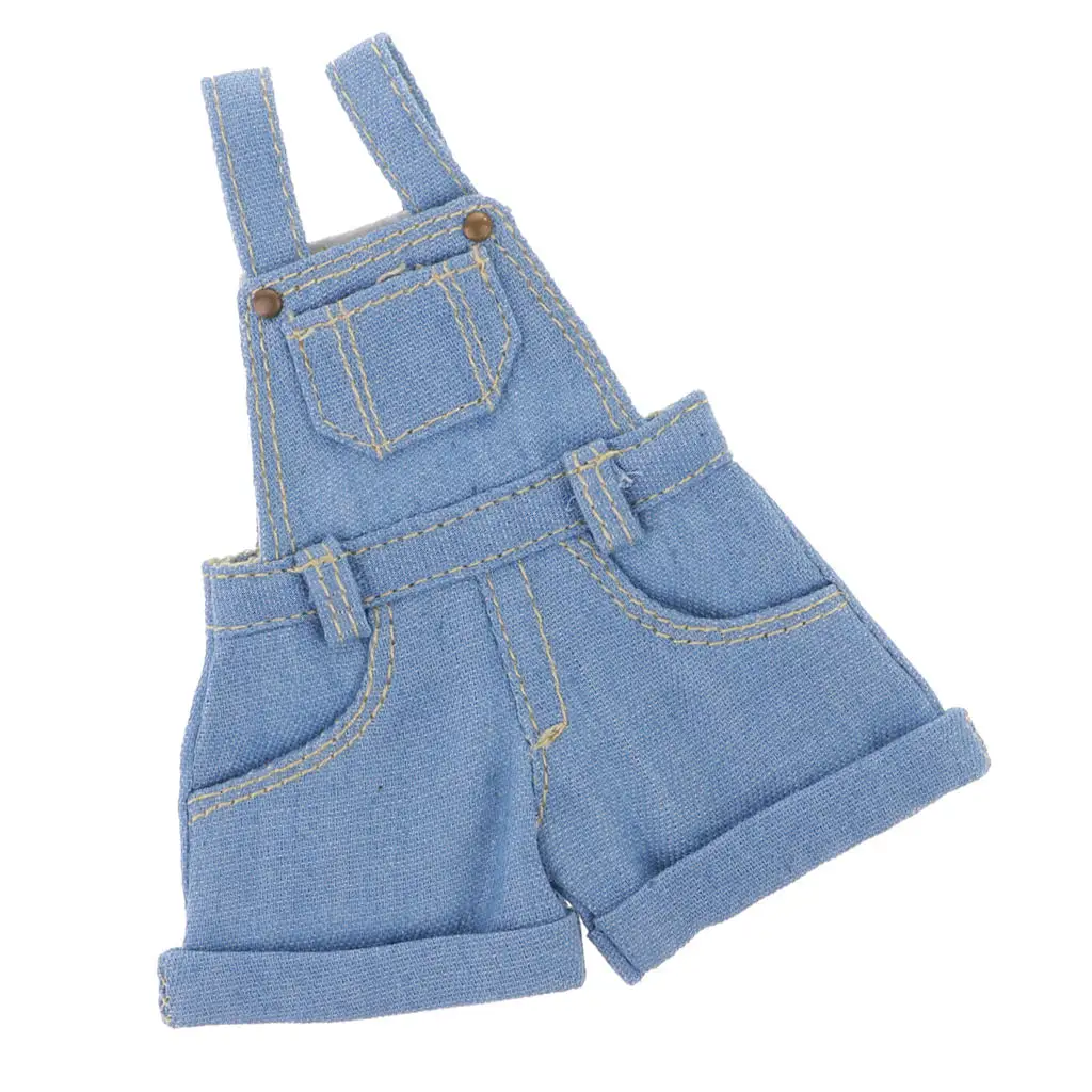 

Casual Suspender Jeans Pants W/ for 12inch Blythe Doll Dress Up