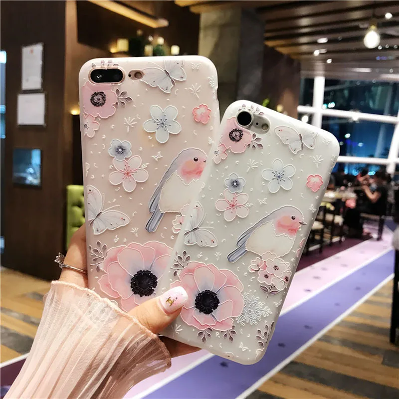 Чехол для Vivo Y91 Y91i Y95 V15 Pro V11 V11i Y85 V9 Y51 мягкий матовый чехол из ТПУ с цветочным