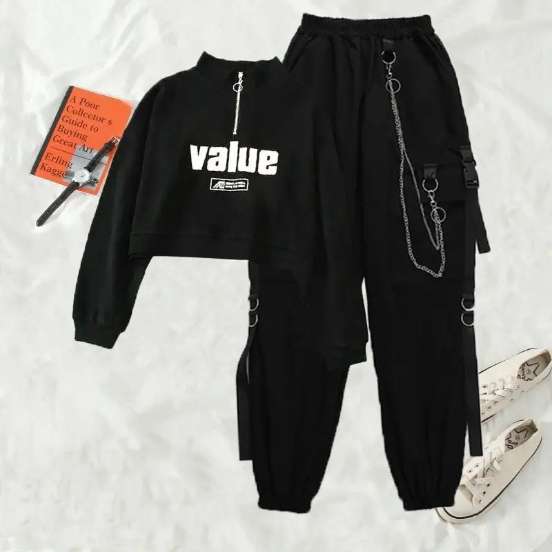 Брюки-султанки Y2k женские с карманами модные спортивные штаны в стиле панк