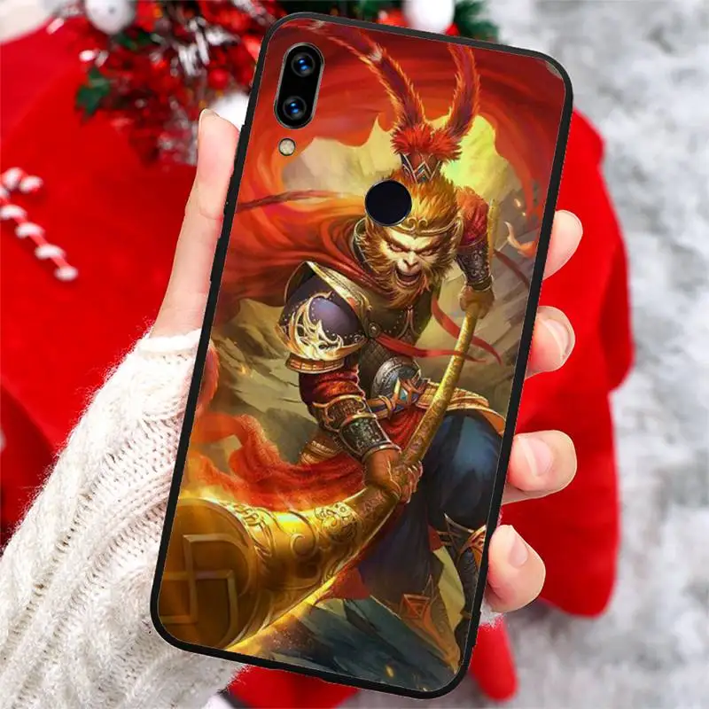

Anime Monkey King Sun Wukong Phone Case For Xiaomi Redmi note 7 8 9 t k30 max3 9 s 10 pro lite