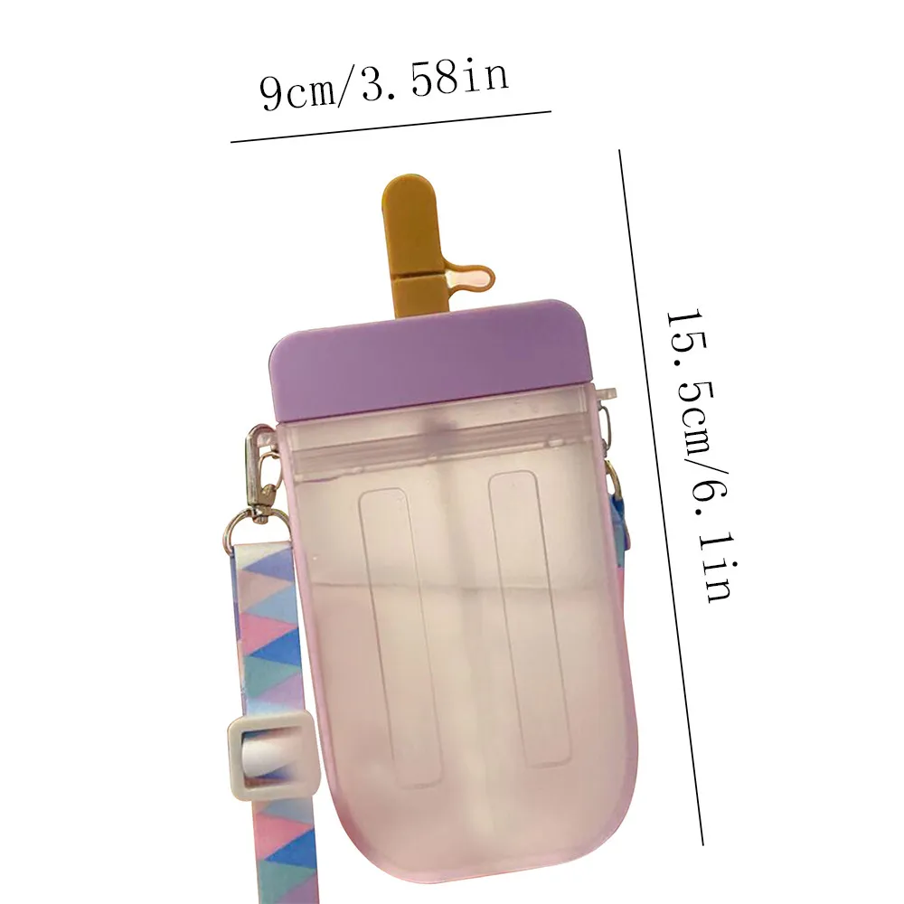 

Summer Popsicle Water Bottle For Children Adults Portable Plastic Popsicle Cup Sport Ice Cream Water Cup w2