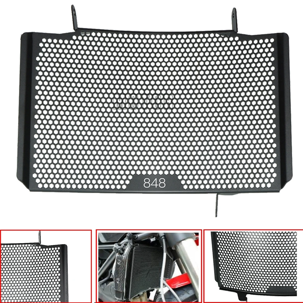 

848 Motorcycle Radiator Grille Guard Cover Protective Cover For Ducati 848 Upper Radiator 2007- 2013 2012 2011 2010 2009 2008