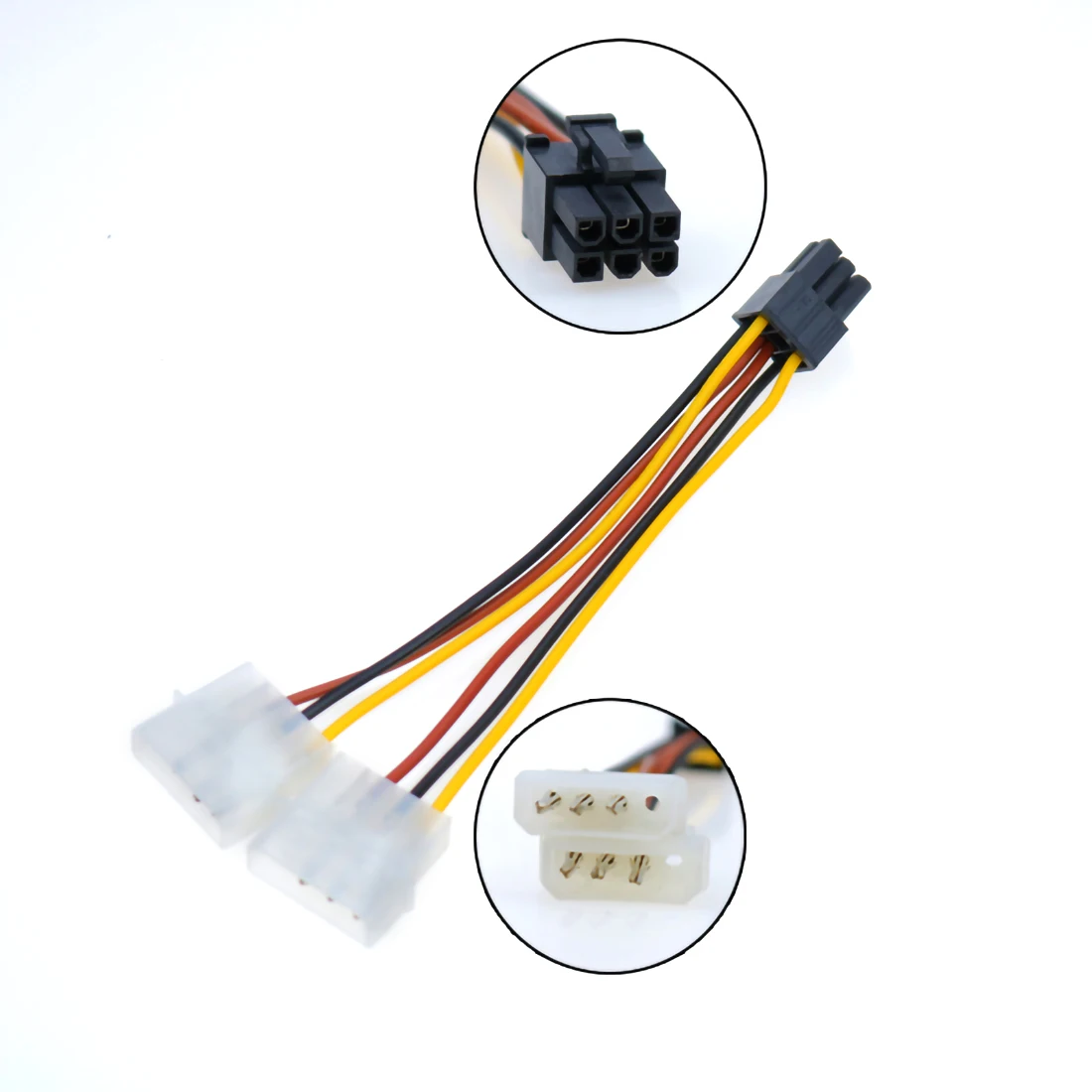 10 шт. кабель питания ATX IDE Molex для видеокарт 18 см двойной 4-6 Pin PCI Express PCIe Y | Компьютеры