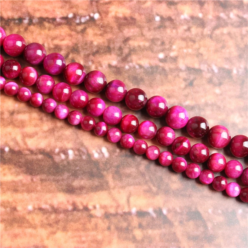 

Fashion jewelry 4/6/8/10 / 12mm Rose Red Hu, suitable for making jewelry DIY bracelet necklace