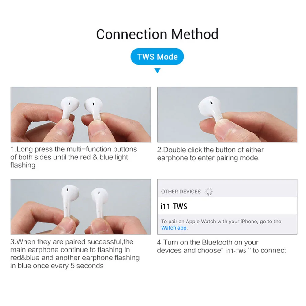I11 Беспроводная гарнитура Bluetooth Водонепроницаемая гарнитура Беспроводные спортивные наушники для бега игровой микрофон подходит для iOS, Android