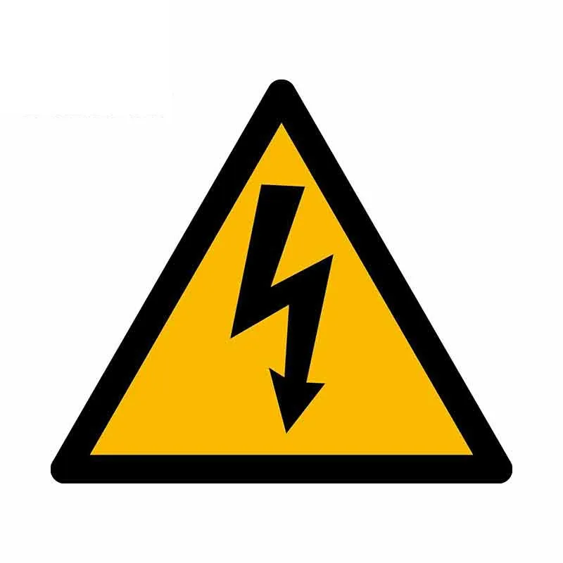 

Dawasaru Car Sticker Decal Vinyl Car Bike Bumper Electric Warning Danger Sign,13cm*11cm