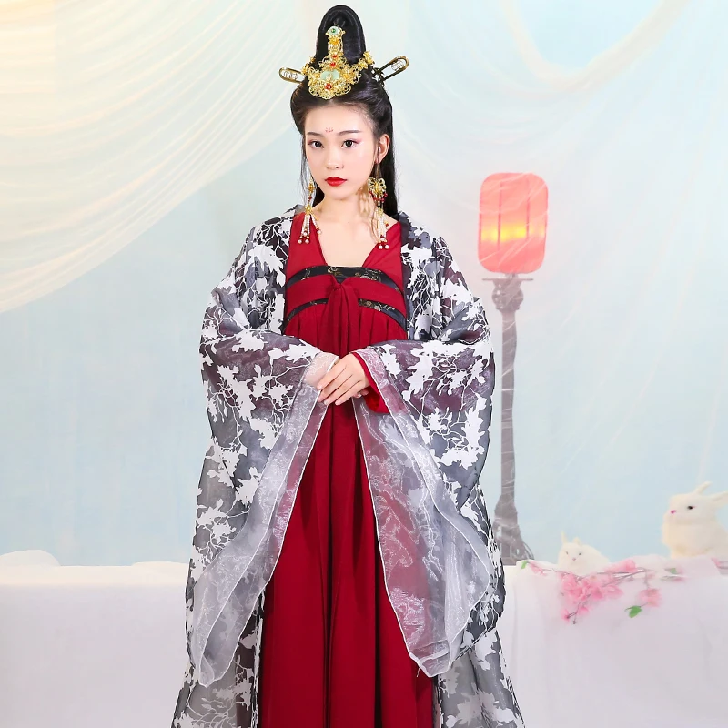 

Traditional chinese Ancient cos women Costume nice Tang Dynasty style skirt Improved Hanfu Confucian skirt fairy skirt set
