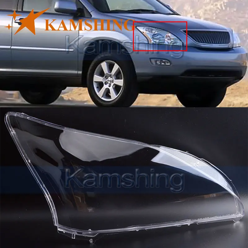 CAPQX для Lexus RX300 RX330 2003 2004 2005 2006 2007 2008 спереди головной светильник крышка фары Стекло
