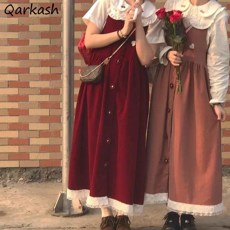 

Dresses Women Sleeveless V-Neck Single Breasted Patchwork All-match Summer Korean Version Female Vestidos Casual Loose Elegant