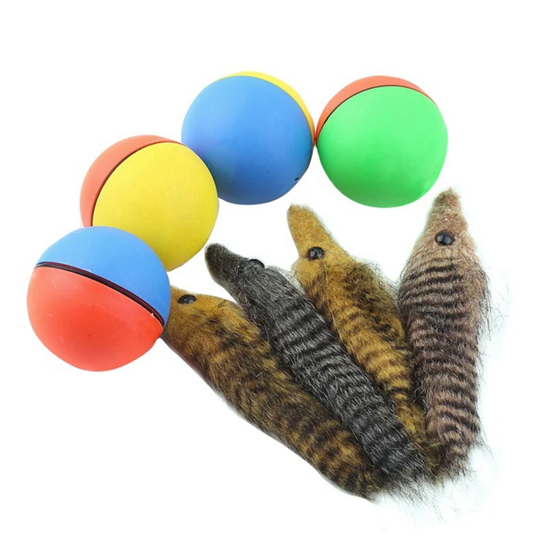 

Electric Cat Teaser Ball With Feather Attachment Powered By Battery Interactive Pet Exercise Toy Pet Products