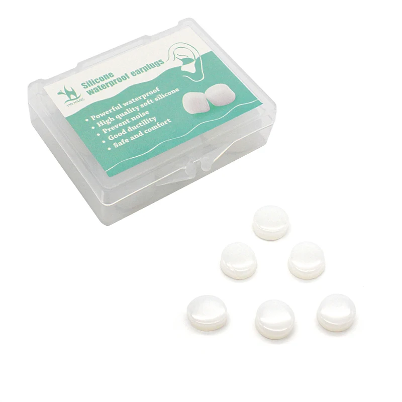 Водонепроницаемый затычки ушные для плавания 1 коробка = 6 шт. анти Шум ушей мягкий