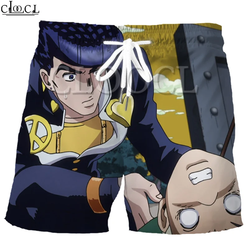 Шорты CLOOCL мужские с 3D принтом аниме невероятные приключения Джоджо Модные