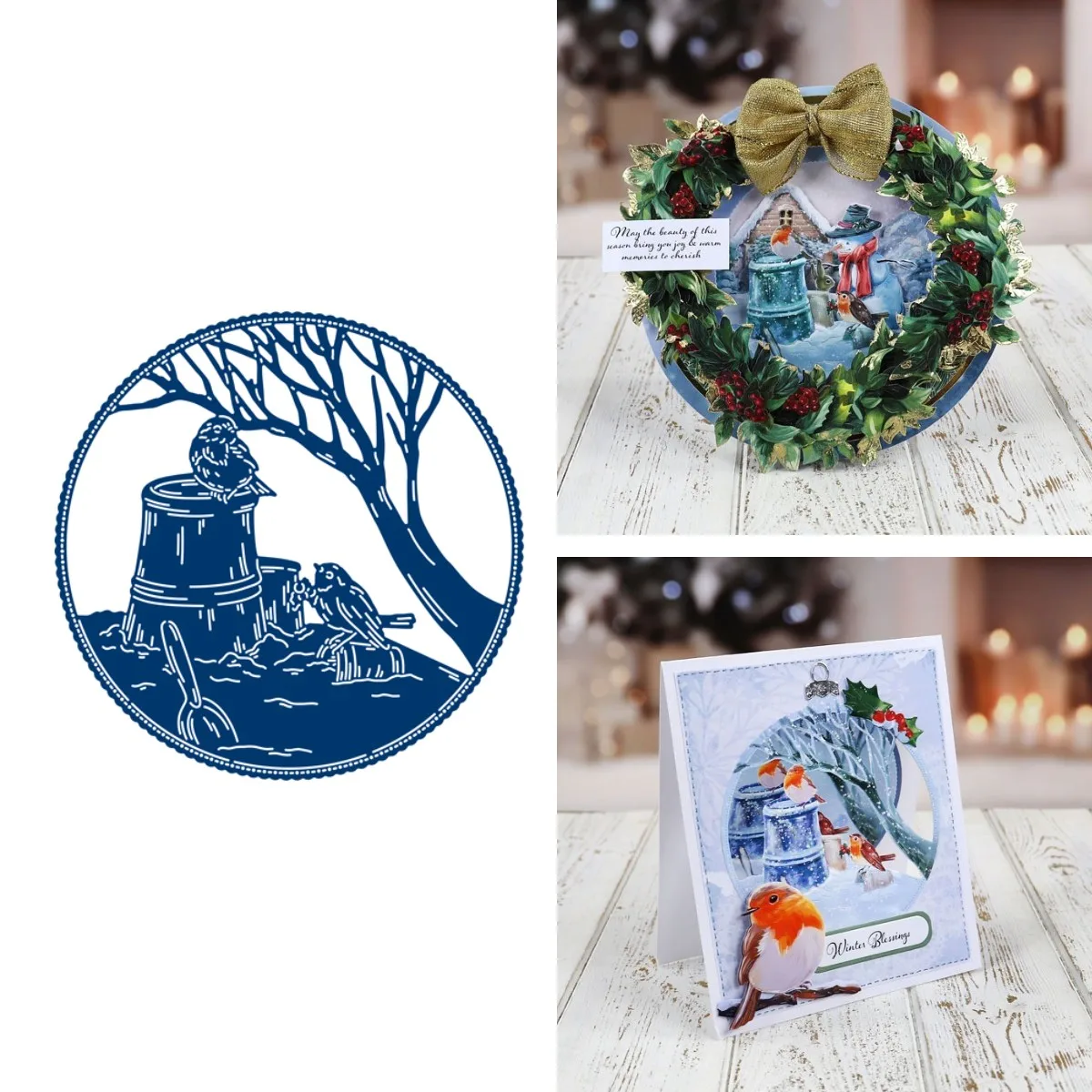 

Winter Mornings die set Cutting Dies and Stamps Scrapbook Dariy Decoration Stencil Embossing Template Diy Greeting Card Handmade