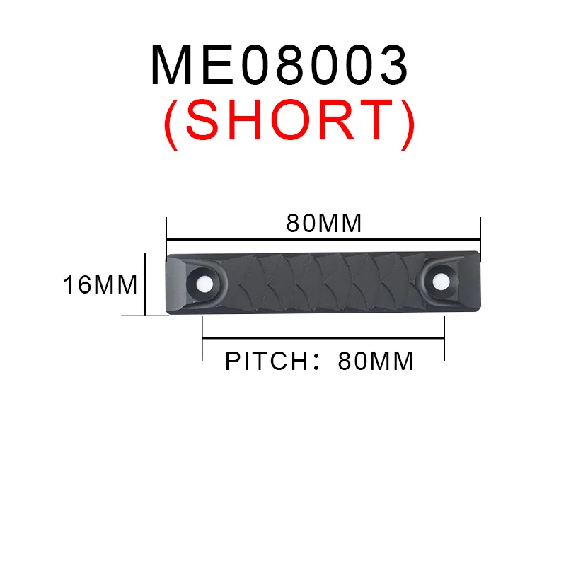 ME08003-BK-DR RS CNC поручень для M-lok и Keymod длинная и короткая версия Railscales WME08002 охотничье оружие аксессуары - Цвет: ME08003-BK-DR