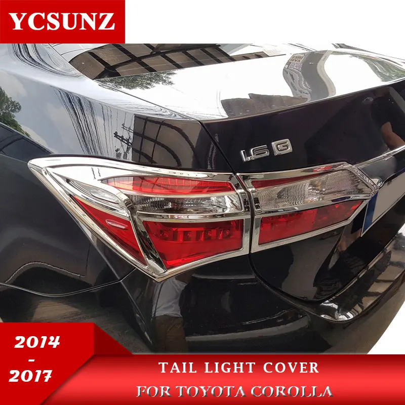 

ABS задний светильник крышка для Toyota Corolla 2014 2015 2016 2017 аксессуары внешняя часть задняя лампа капот для Toyota Corolla Ycsunz