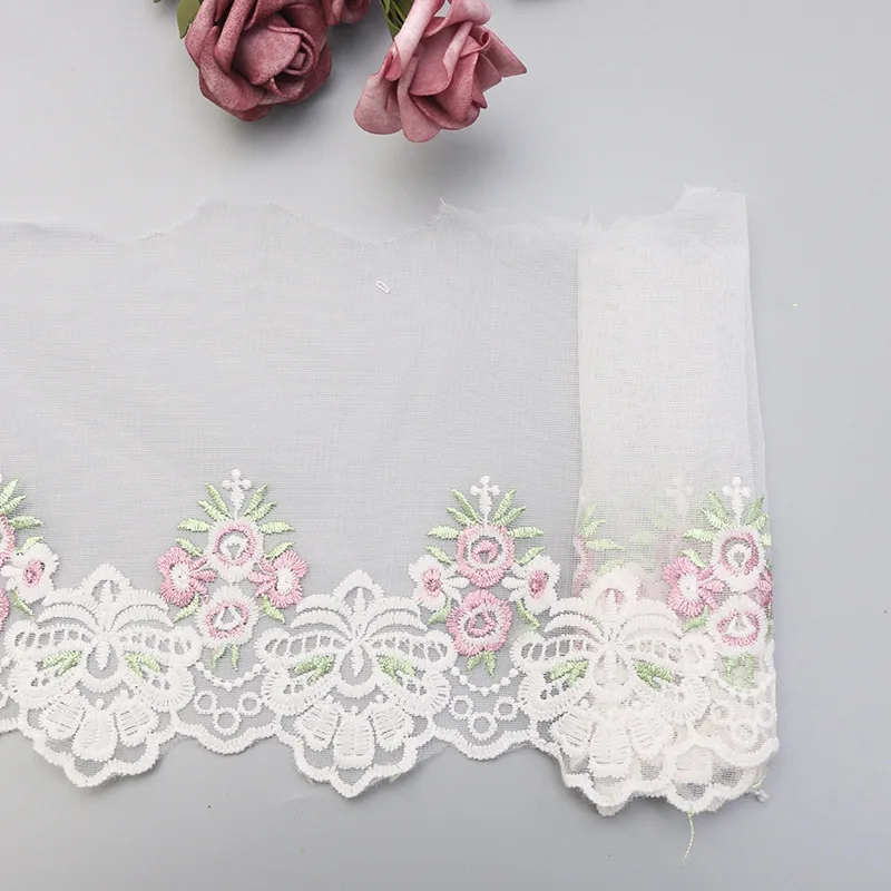 Low Price Mesh Water-soluble Embroidery Flower Lace Fabric DIY Clothes Skirt Dress Home Textile Sofa Pillow Sewing Decoration | Дом и сад