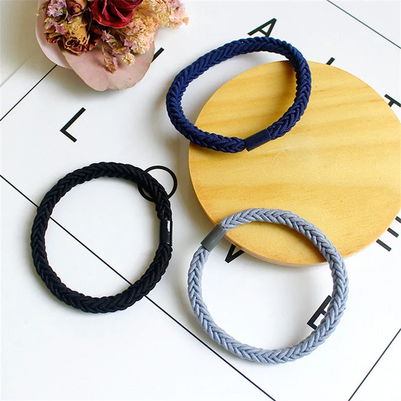 1 шт. простая плетеная тесьма резинка для волос кольцо в Корейском стиле