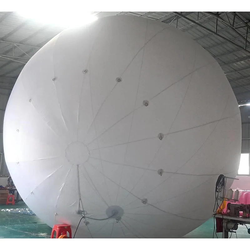 Большой надувной гелиевый танцевальный шар летающий на небе воздушный с