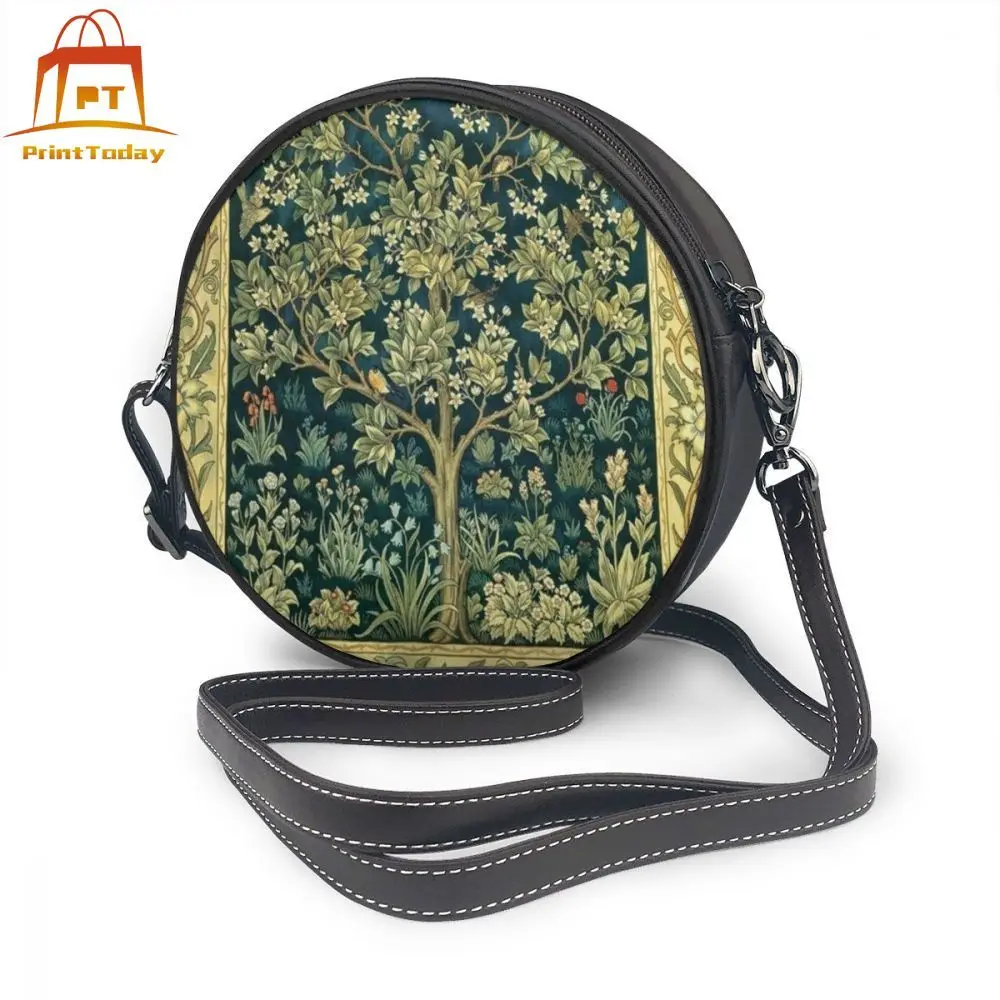Сумка через плечо из ткани Вильям Моррис кожаная сумка маленькие женские сумки