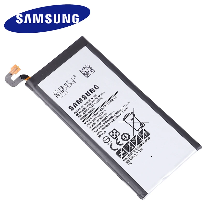 100% Оригинальный аккумулятор EB-BG928ABE для Samsung Galaxy S6 edge Plus + SM-G9280 G928P G928F G928V G9280 G9287 3000