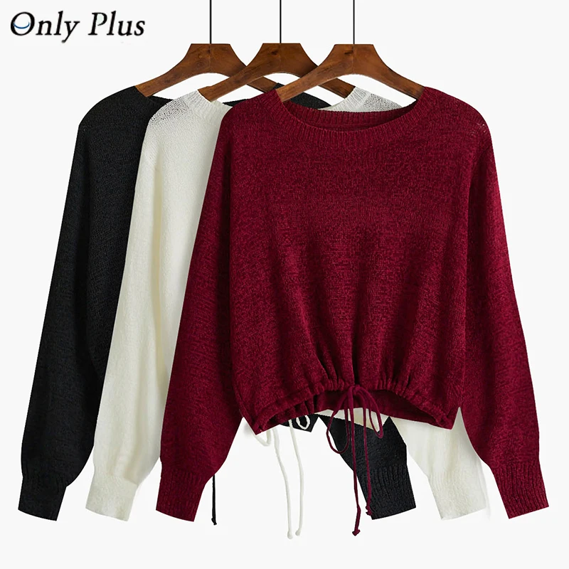 2019 новый вязаный свитер женский тонкий свободный осенне-зимний вариант пуловер с