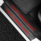 4 шт. для Volkswagen VW Tiguan 1 2 2018 2017 2016 2015 2014 2013 2012 Rline R Line Автомобильная Накладка на порог наклейка из углеродного волокна
