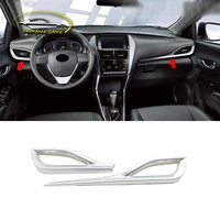 for toyota vios sedan 2019 2020 car accessorie abs matte car left and right air outlet frame cover trim sticker car styling 2pcs