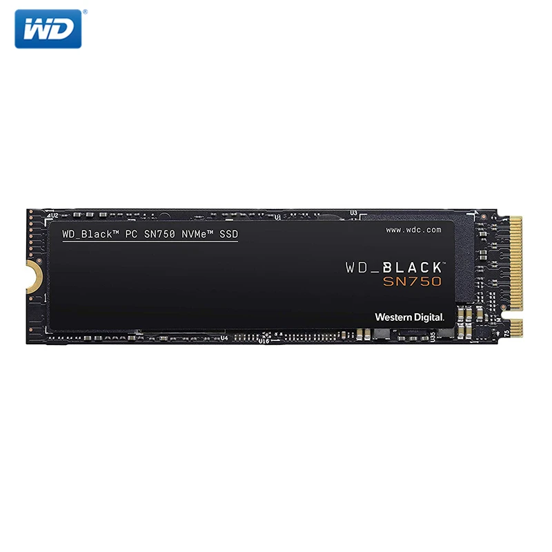 WESTERN DIGITAL WD BLACK SN750 SSD 500 Гб M.2 2280 NVMe PCIe Gen3 Внутренний твердотельный накопитель для