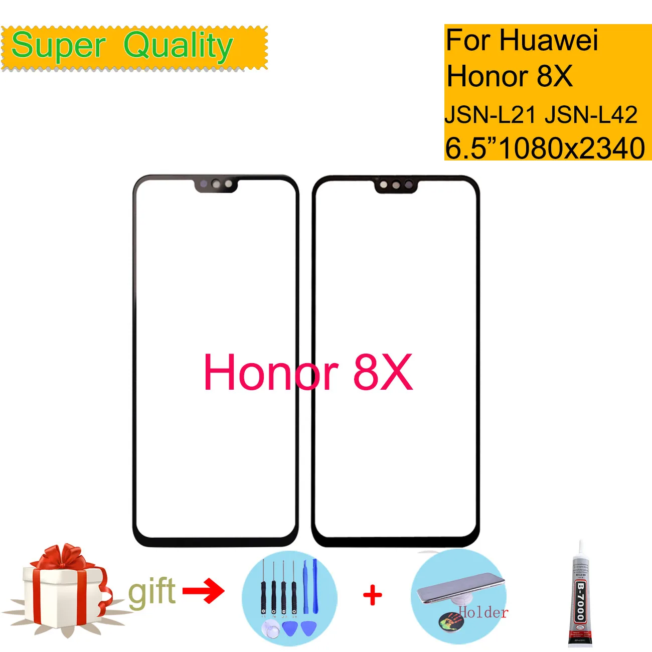 Для Huawei Honor 8X JSN AL00 AL00a сенсорный экран Сенсорная панель защитное внешнее Переднее